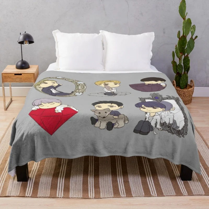

Одеяло Oneus Сумерки Чибис в винтажном стиле, теплое Фланелевое мягкое тонкое уличное одеяло, пятислойное одеяло
