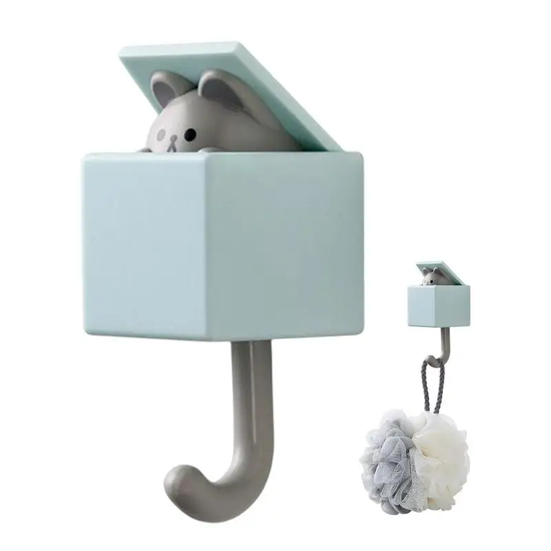 

Креативный крючок с мультяшным котом, v-образный крючок, крючок для двери спальни, вешалка для ключей, зонта, полотенец, шарфа, шапки, пальто, настенный декоративный крючок