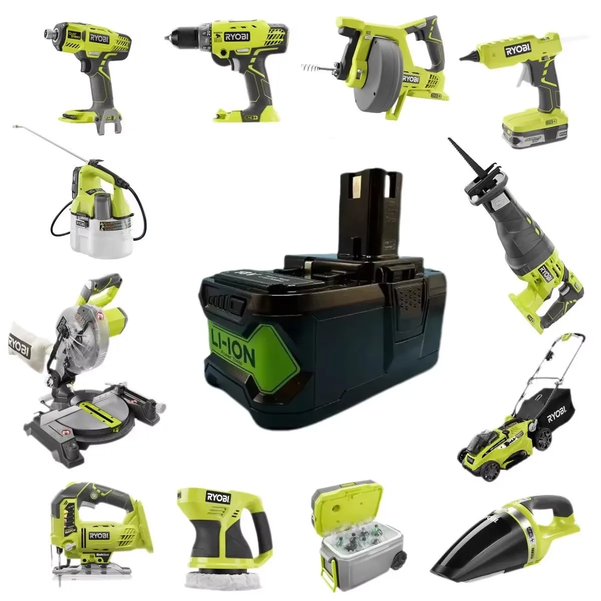 Литий-ионная аккумуляторная батарея 8,06,0 Ач 18 В для Ryobi ONE + P108 P107 P122 P104 P105 P102 P103 P109 RB18L25 RB18L40 Аккумуляторные дрели (art.: 3920cd42ad160) - 3920cd42ad160