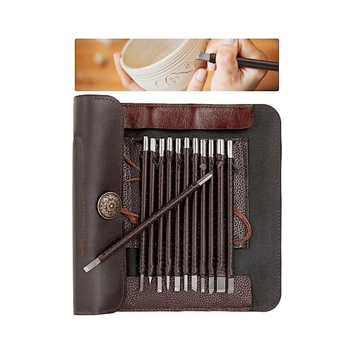 12 шт. инструмент для резьбы по камню стальные вольфрамовые резцы набор на