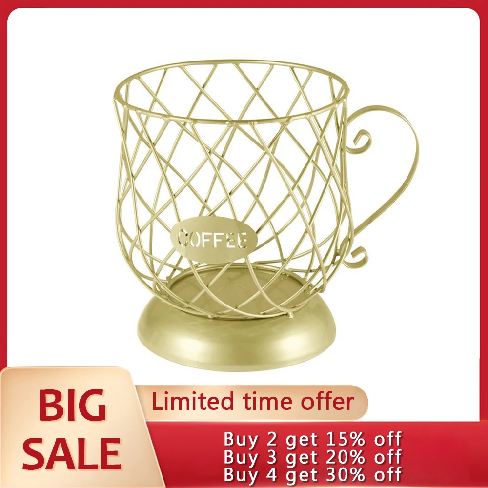 

Coffee Storage Basket Coffee Pod Holders Coffee Capsules Stand Organizer Snacks Fruits Storage Cup Basket for Home Kitchen