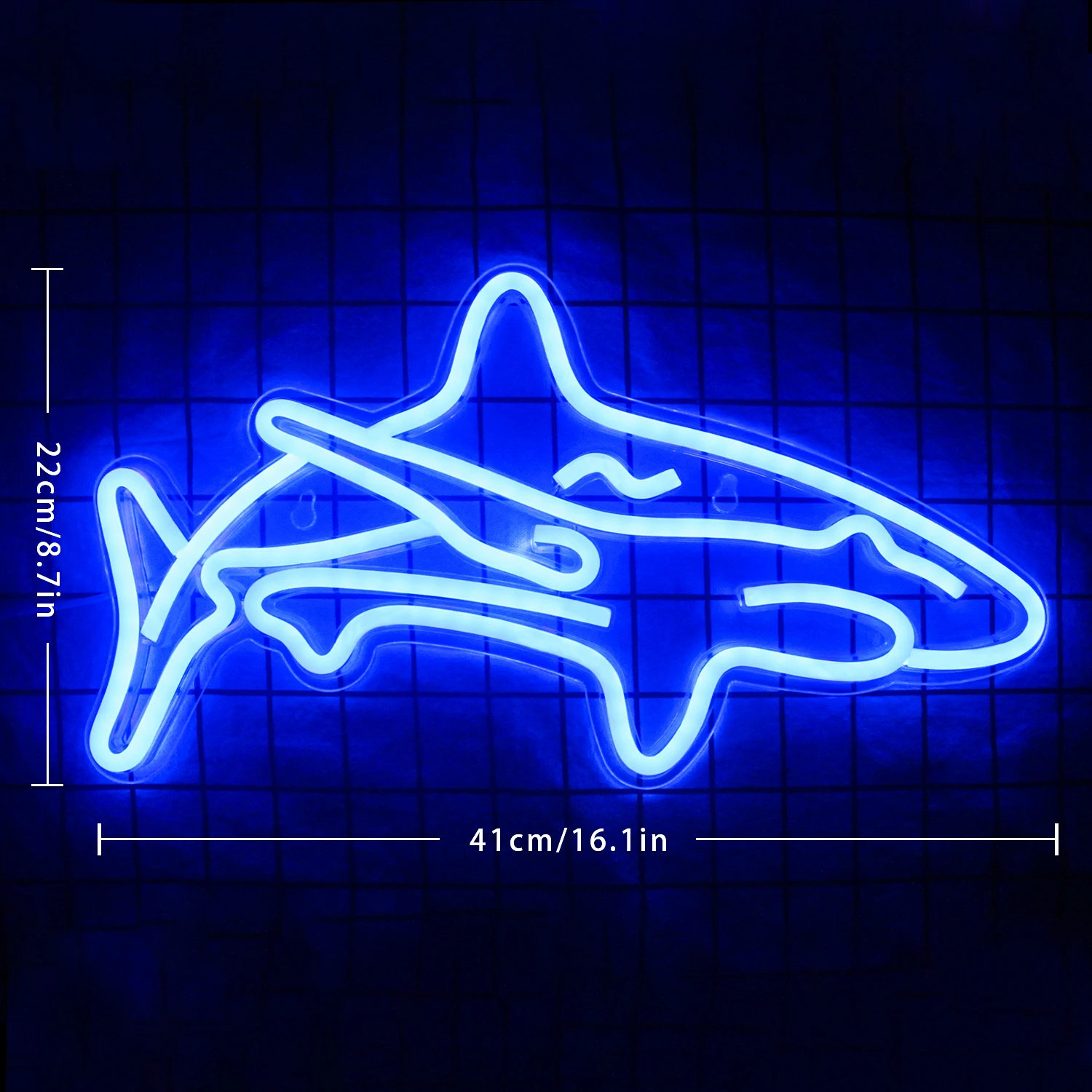 Wanxing неоновые светодиодные вывески лампы для пива в форме акулы с выключателем