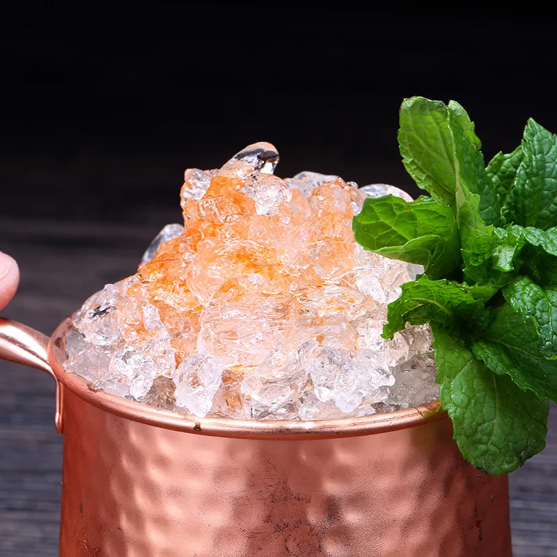 Медная пивная/молочная кружка мюли ручной работы Москвы брикет 520 мл - купить по