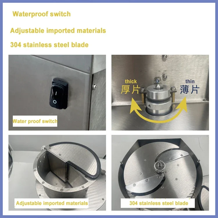 Мини-резка для овощей большая выходная машина измельчения резак фруктов и на