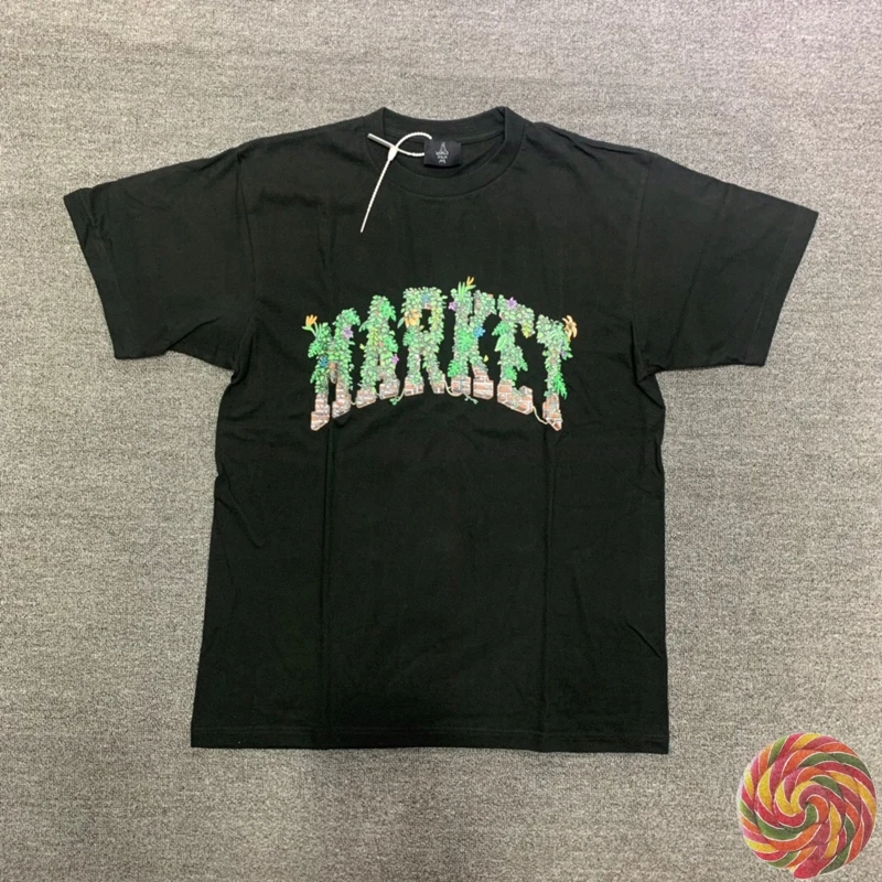 

Мужская футболка с надписью Tie Dye Market, летняя одежда 2022