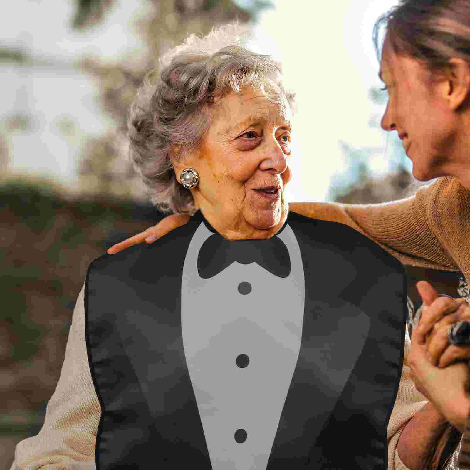 2 шт. нагрудник для взрослых обеденные моющиеся нагрудники из полиэстера еды