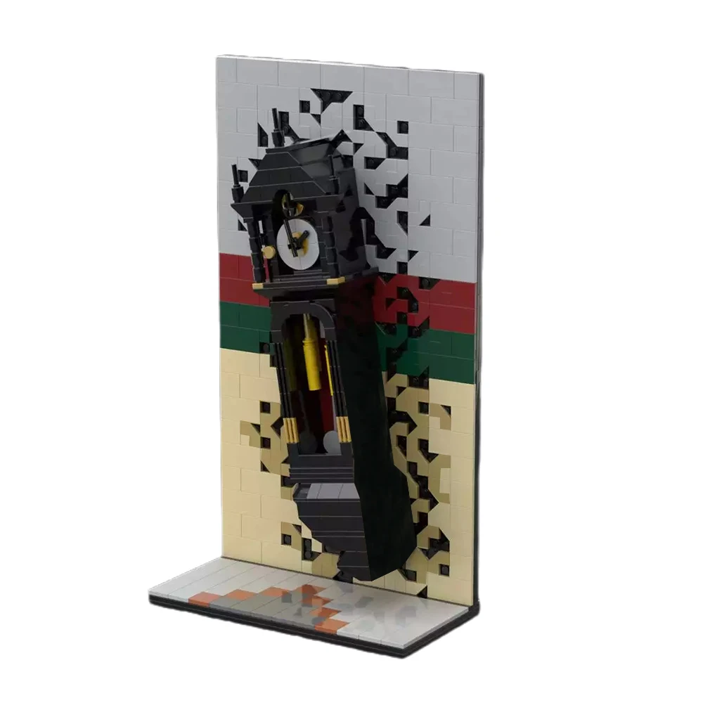 

MOC The Upside Down Vecna Grandfather Building Blocks Set For Strangered-Things Black Clock Model Bricks Toys Kids Gifts