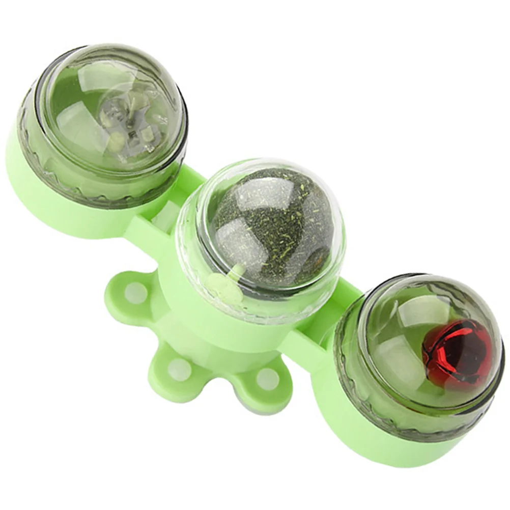 

Toy Cat Toys Interactive Cats Teasing Catnip Pet Kitten Turntable Teaser Electronic Windmill Bellindoor Bells Wandtracking Set