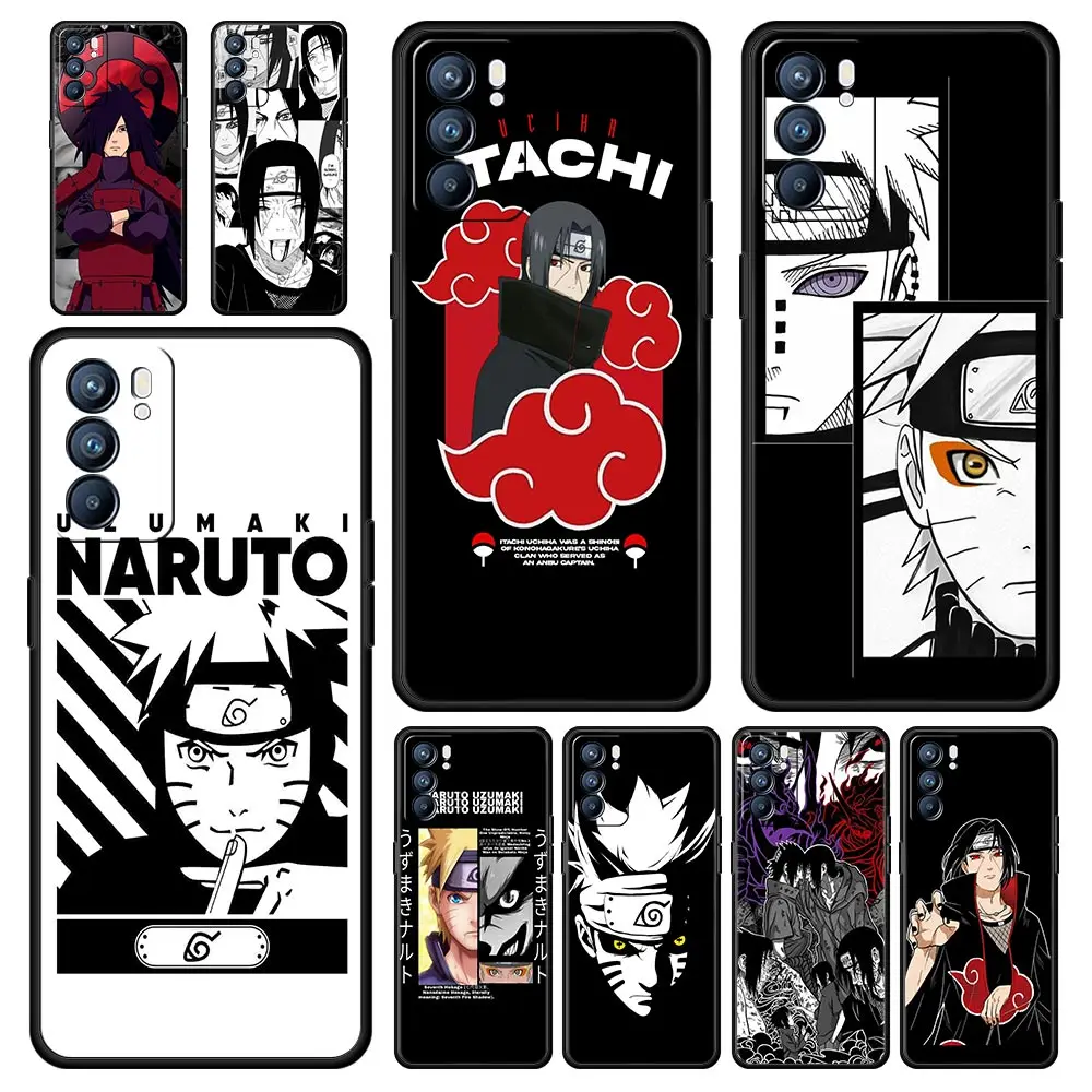 

Naruto Uchiha Itachi Anime Phone Case For Oppo Reno7 SE Reno6 Z 5G Find X5 Pro A54 A53 A52 A9 2020 A95 A16 A76 A74 A12 Cover