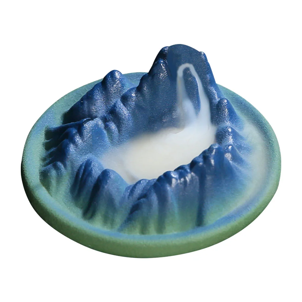 

Censer Holder Burner Backflow Stick Waterfall Ceramic Desktop Cone Mountain Aromatherapy Cones Porcelain Adornment Exquisite
