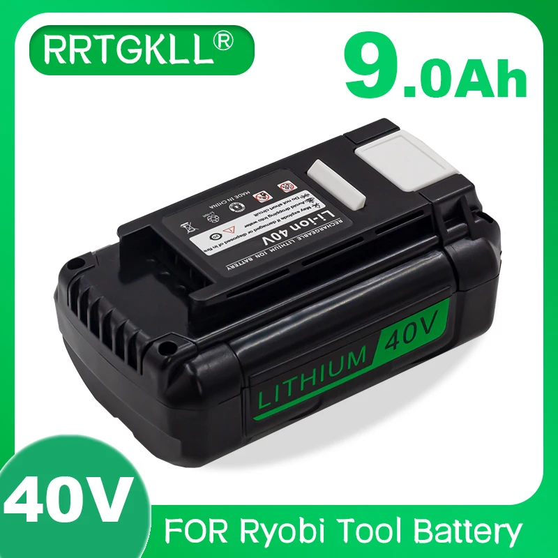 

Power tool battery 40v 9000mAh Li-ion rechargeable battery for Ryobi op4050 op40401 ry40200 op4050a ry40400 ry40502