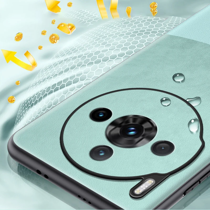 Чехол для ZTE nubia Z60S Pro 5G кожаный силиконовый защитный жесткий противоударный чехол