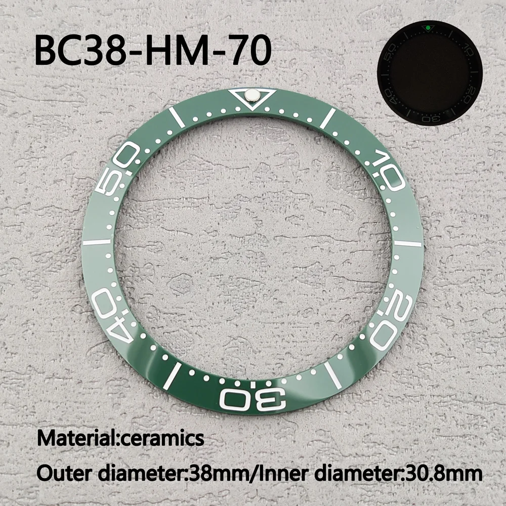 Watch accessory 38mm ceramic watch ring mouth suitable for GMT/SUB/SSeamaster watch insert suitable for 40mm men's watch accesso