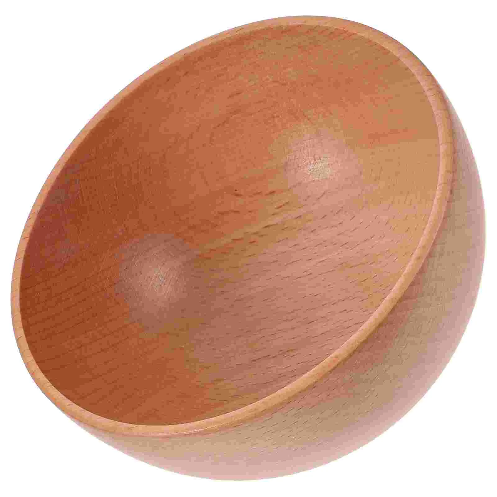 

Wooden Salad Salad Salad Salad Bowls Food-grade Wooden Serving Bowl Portable Wooden Fruit Bowl