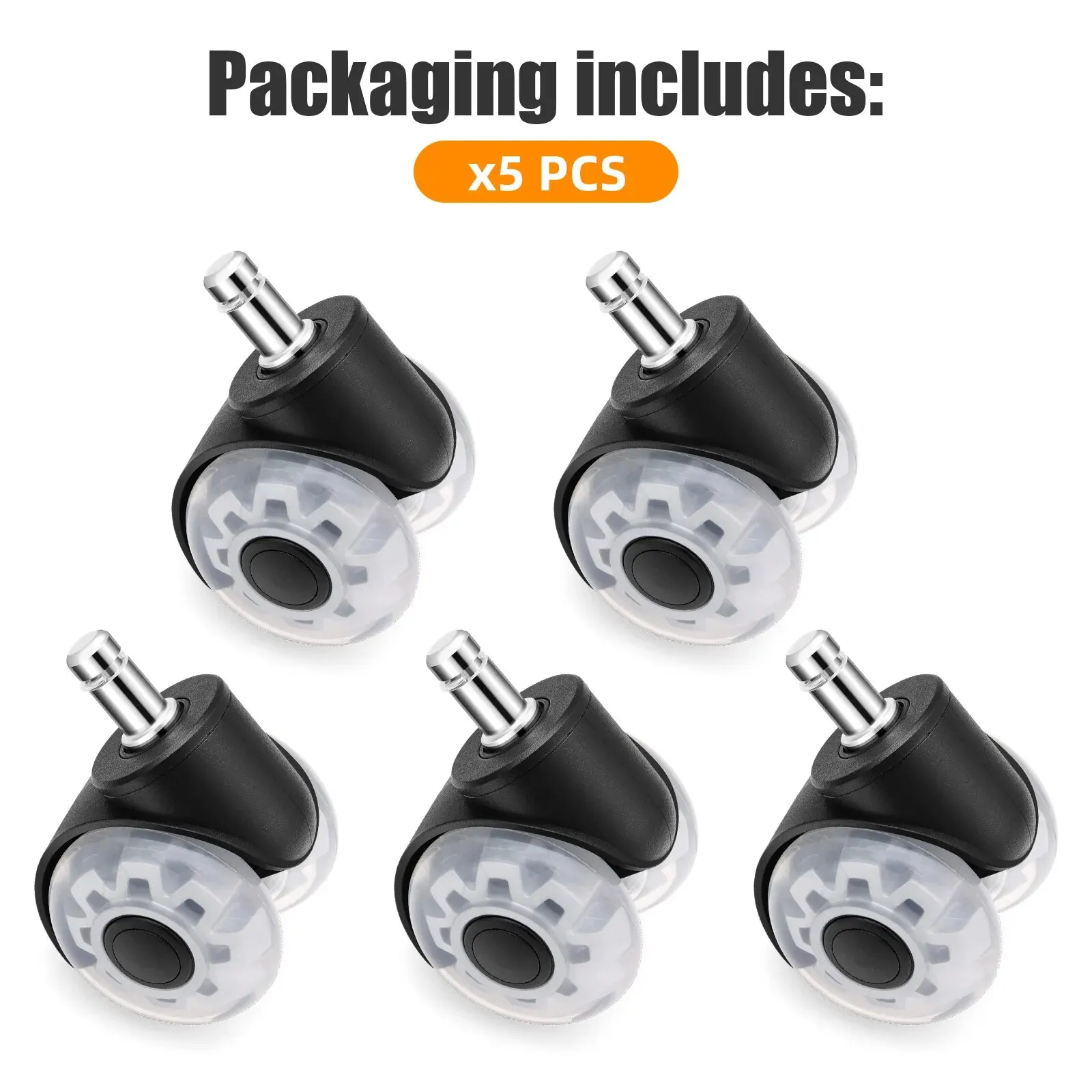 

AD 5 шт. бесшумные ролики для офисных стульев