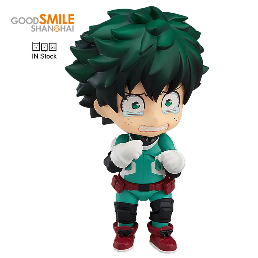 

In Stock Good Smile Genuine Nendoroid My Hero Academia Midoriya Izuku GSC Kawaii Action Anime Figure Model Dollectible Toys