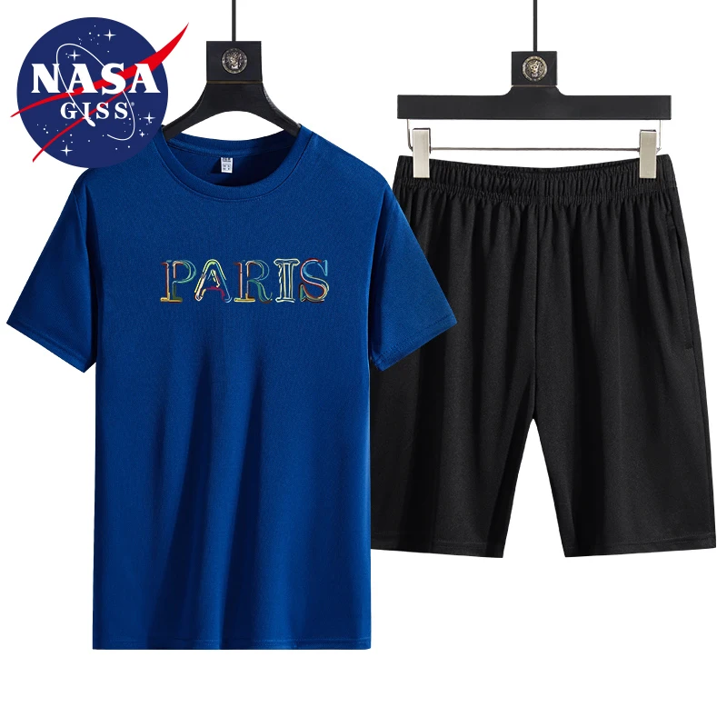 Летние быстросохнущие дышащие спортивные шорты с коротким рукавом свободного