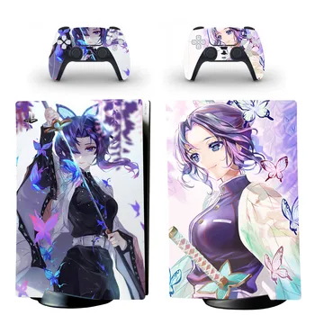 Demon Slayer PS5 Digital Skin Sticker Cover for Console & 2 Controllers Decal Vinyl Protector PS5 Skins