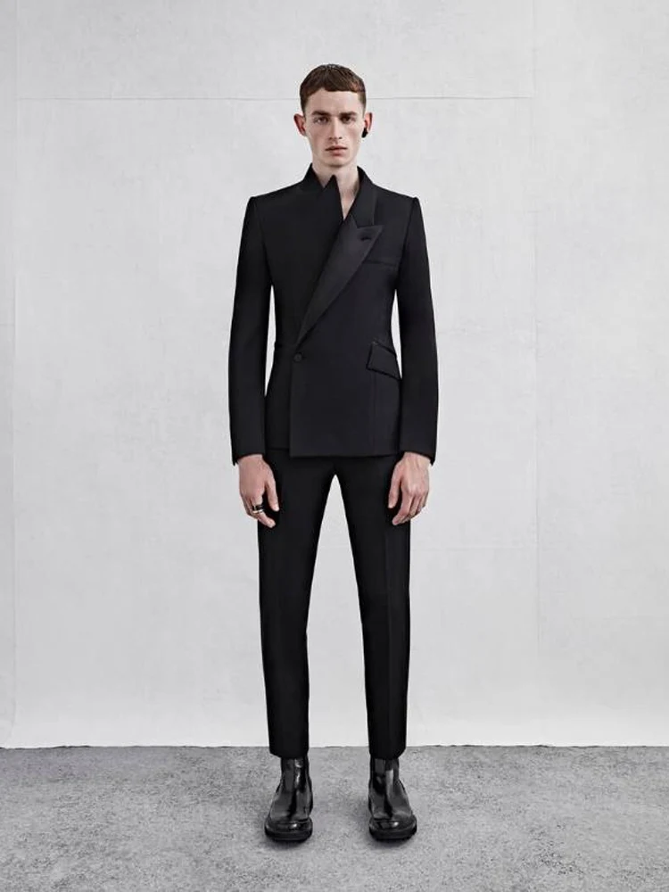 Single-breasted Elegant Man Suit Full Men's Suit Set Wedding Luxury 2023 Suits Blazer Clothing Swimwear