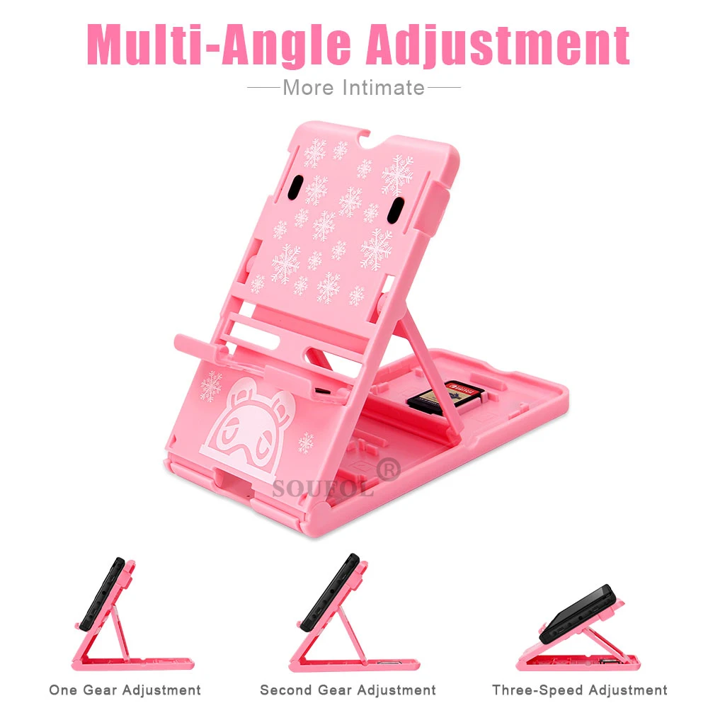 Тема игры телефон для Nintendo Switch / Lite OLED Game Hold Portable Bracket Playstand Base 10 Card Slot - купить по