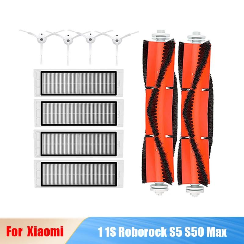 

Robot Vacuum Cleaner Hepa Filter Main Brush For Xiaomi Mi 1 1S Roborock S5 S50 Max Mijia Vacuum Cleaner Accessories Side Brush
