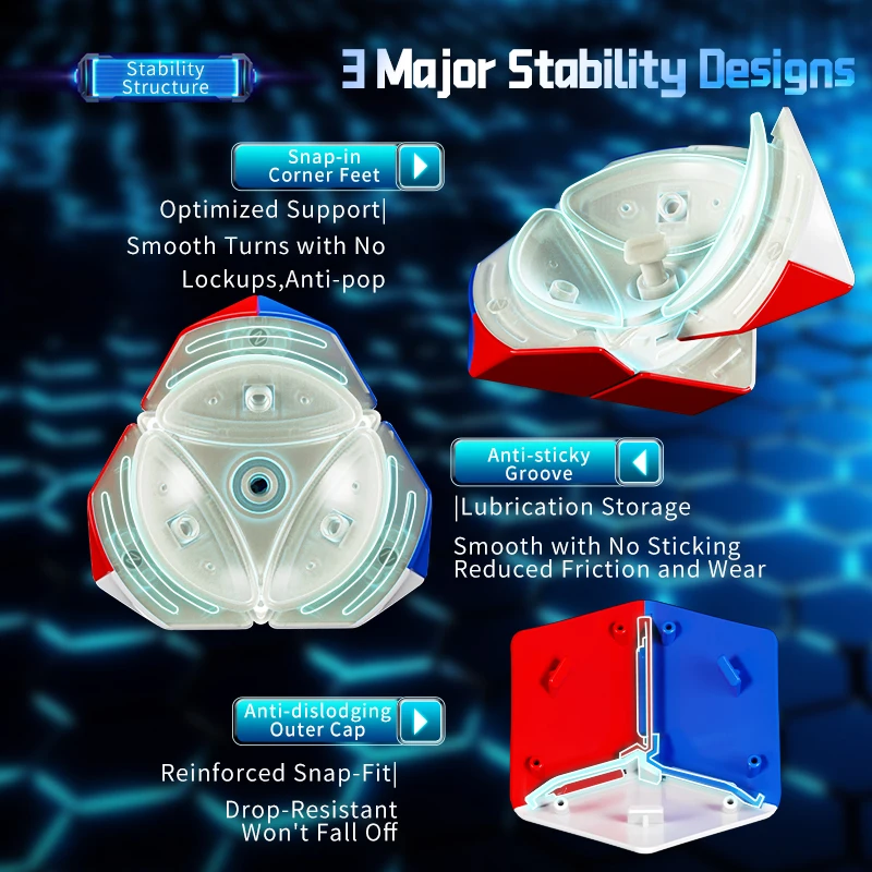 [JudyCube] Moyu REDI Cube Магнитный шариковый сердечник Magic Speed Cube без наклеек Super Moyu Redi Ball Magico Puzzle (art.: 3920cca239ff3) - 3920cca239ff3