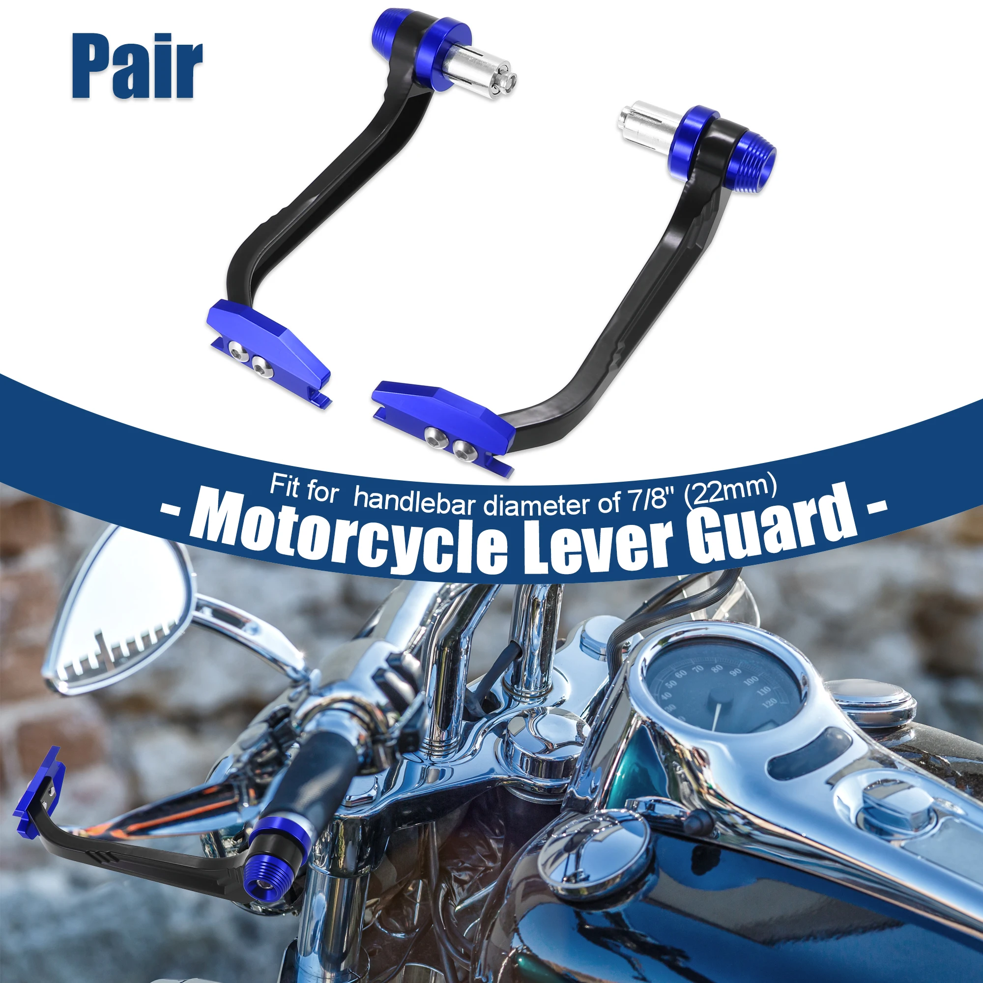 

Motoforti 1 Pair 7/8" 22mm Motorcycle Handlebar Brake Clutch Levers Hand Guard Protector Brake Lever Adjustable for Yamaha
