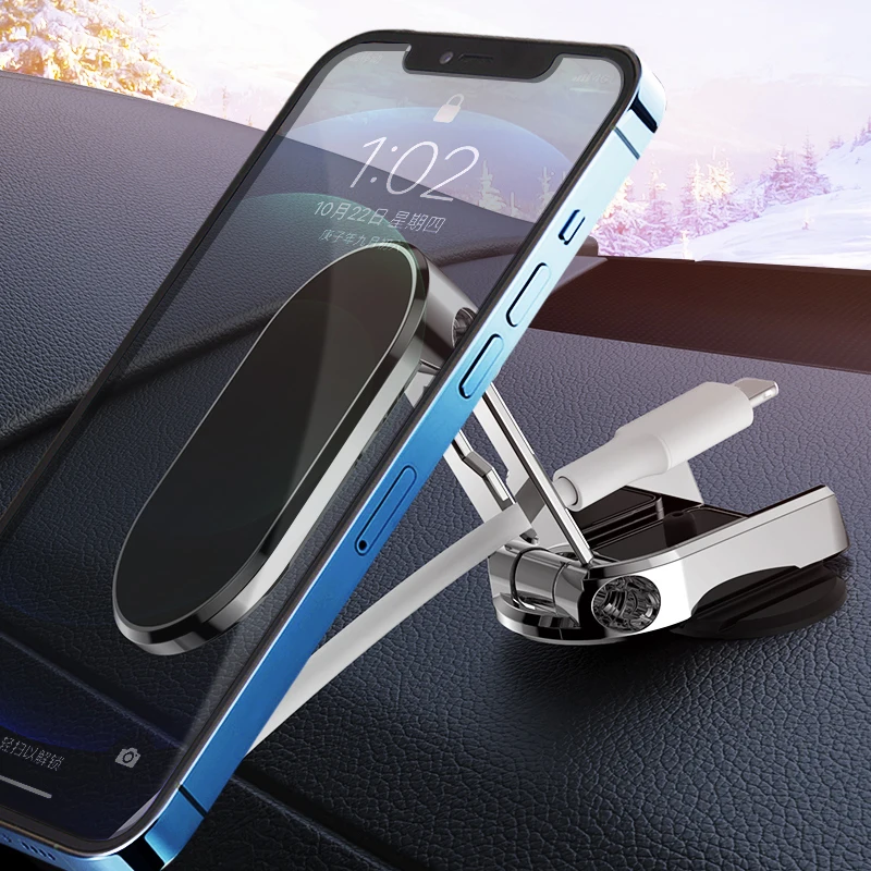 untoom magnetic car phone holder 360 rotation magnet mobile cell phone mount gps support for iphone 13 12 xiaomi huawei samsung free global shipping