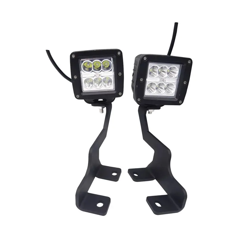 Фото AB61-Для Ford F-150 04-14 Комплект кронштейнов и проводки для светодиодных прожекторов 612590737497 Левый и правый капот, передняя стойка A, передние фары, рабочий свет. №3
