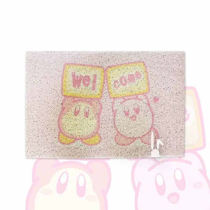 

Star Kirby PVC Home Home Welcome Floor Mat Cartoon Bathroom Anti-slip Carpet Hobbies Action Figures Holiday Gift