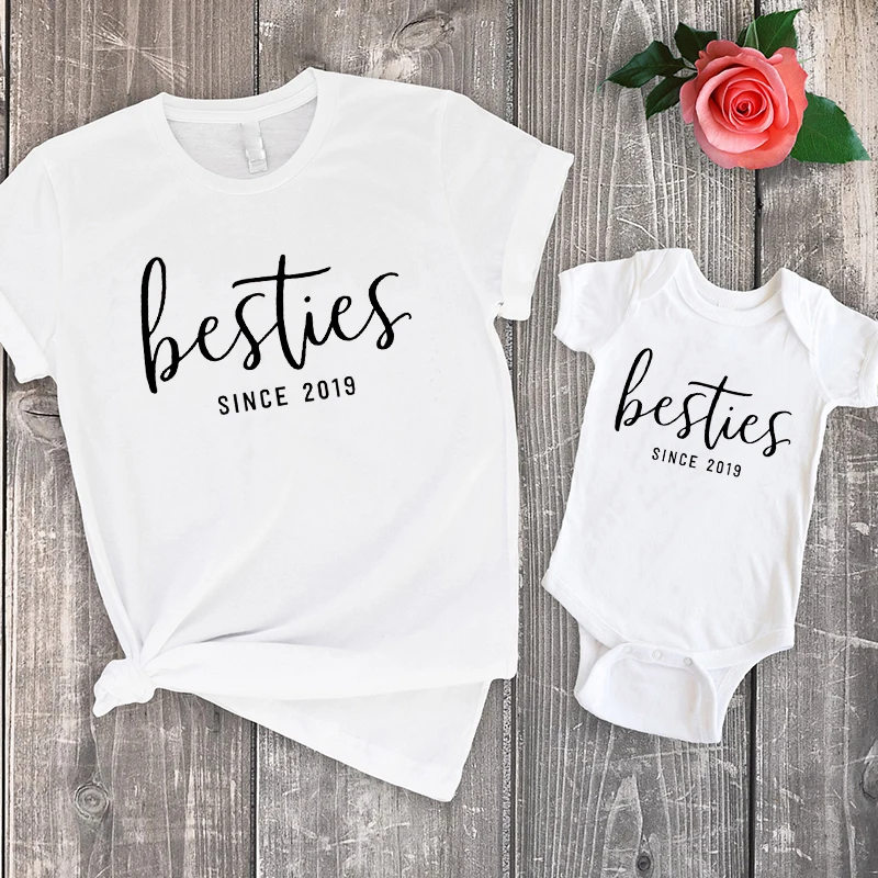 

Besties Mommy and Me Matching Shirts Matching Outfits Mommy and Me Shirts Mom Gift Mothers Day Gift Best Friends Shirts