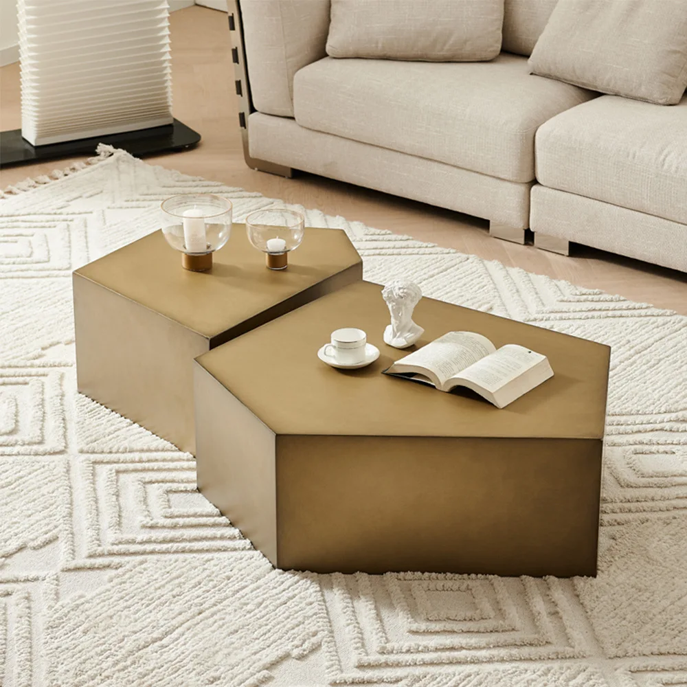

Italian Light Luxury Stainless Steel Tea Table Household Simple Modern Small Family Living Room Tea Table Designer Tea Table Com