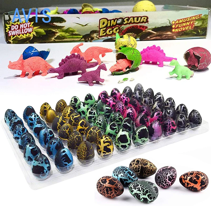 

60Pcs Dinosaur Eggs Easter Hatching Dino Egg in Water Easter Basket Stuffer Gift for Kids Easter Birthday Party Favors 2*3cm