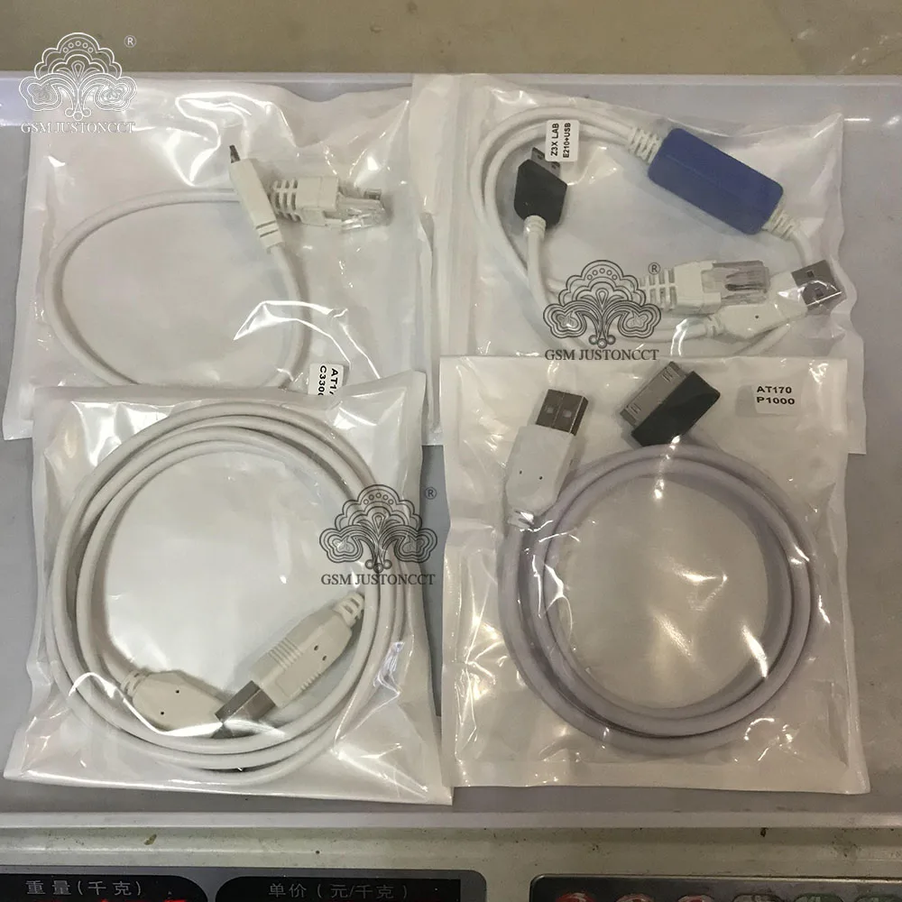 

2022 original new 4 Cable ( c3300k / P1000 / E210 / A-B USB ) for Z3x Pro Box / nck pro ......