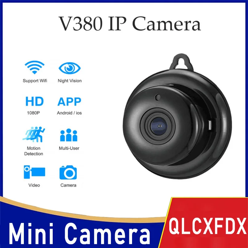 Мини Wi-Fi видеокамера HD 1080P AP/P2P инфракрасное ночное видение обнаружение движения