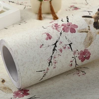 home decor vintage self adhesive wallpaper floral bird pattern wall furniture stickers living room background diy