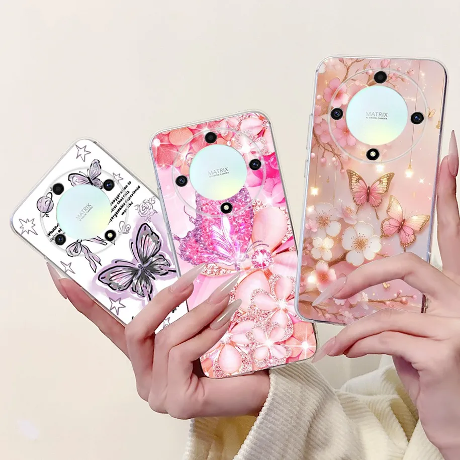 For Honor Magic 6 Lite Case 5 Cover ALI-NX3 RMO-NX1 Silicone Soft Phone Magic4 ANY-LX1 LX2 Fundas