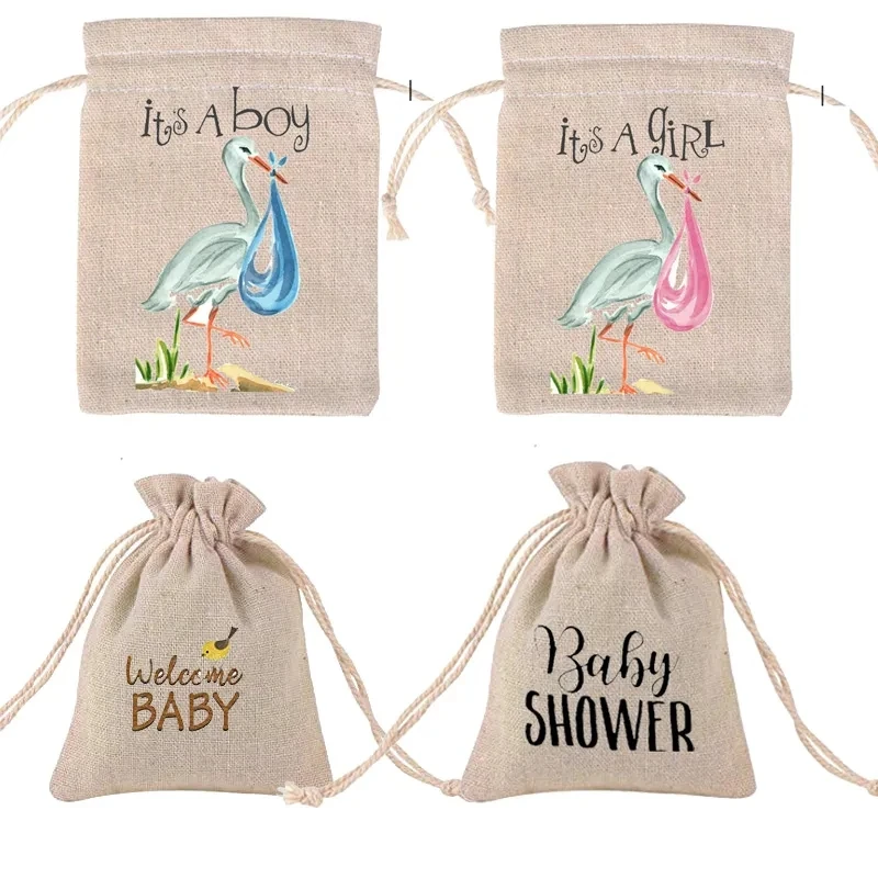 Gift Bag It Is A Boy Girl Welcome Baby Shower Gender Reveal Party Table Centerpiece Decoration