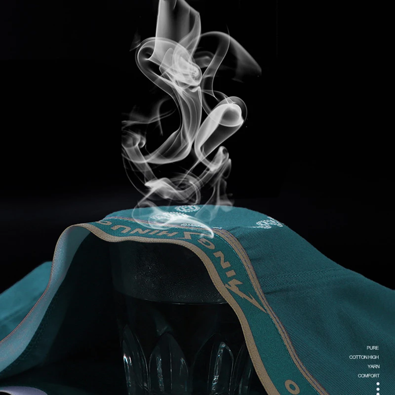 3Pcs Silver Ion Graphene Antibacterial Men Underwear Cotton Sexy Men's Boxer Shorts Breathable U Convex Underpants Mens Boxers