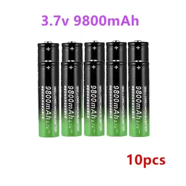 

New 18650 Li-Ion Battery 9800mah Rechargeable Battery 3.7V for LED Flashlight Flashlight or Electronic Devices Batteria