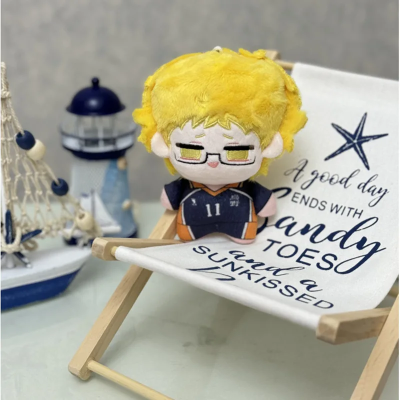 Фото Набор мягких плюшевых кукол Haikyuu: Хината, Кагеяма, Оикава, Цукишима — коллекционные аниме-фигурки в форме морских звезд для декора рабочего стола №3
