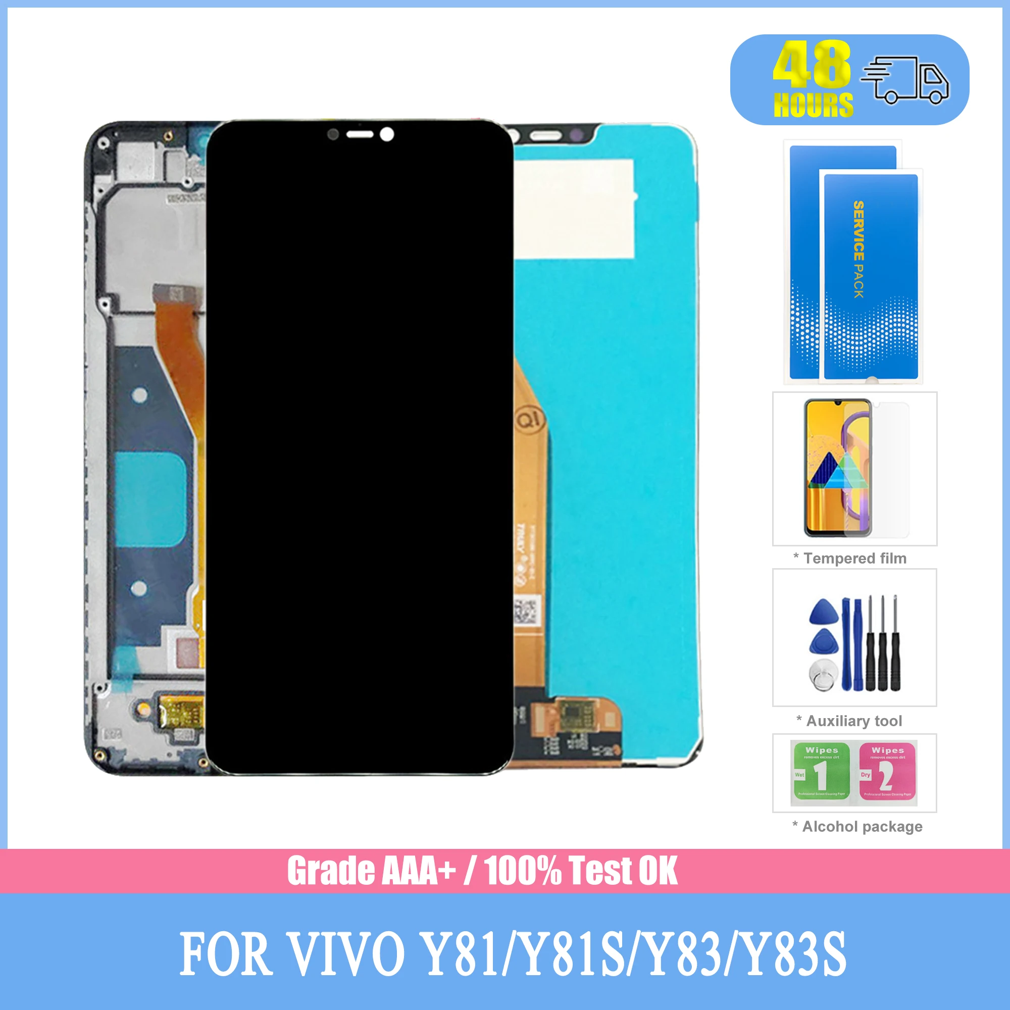 

6.22 "Y81s LCD For BBK Vivo Y81 Display LCD Touch Screen Digitizer Assembly Replacement For VIVO Y83 / Y83s