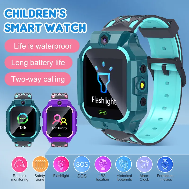 Six generation Anti-Lost Kids Smart Watch Life Waterproof LBS Base Station Positioning Tracker SOS SIM Call Smart Watchs