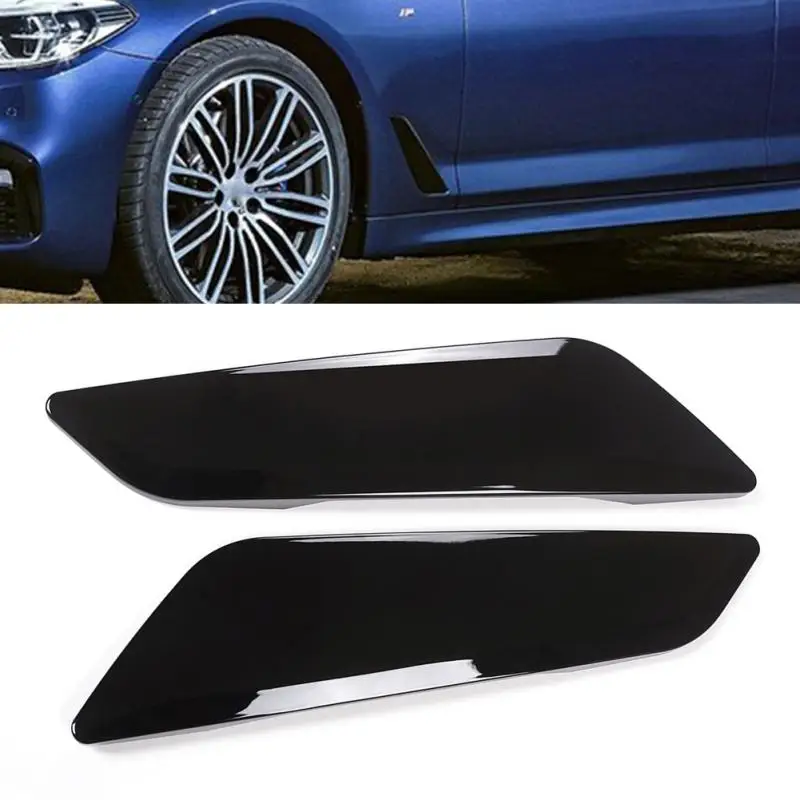 

HLEST внутреннее украшение, боковое крыло, вентиляционное отверстие, капюшон, впускное крыло, самоклеящаяся крышка, отделка, стикер для стайлинга для BMW 5 серии 2018