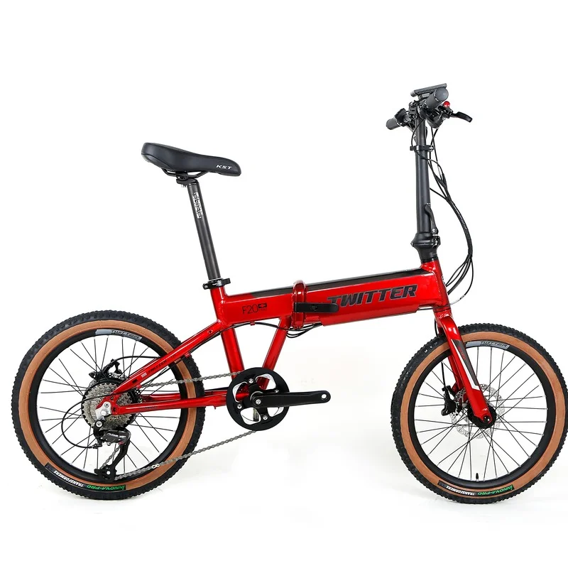 

TWITTER KRISSTALL 20in 36V13A250W48V10A350W hidden circuit lithium battery aluminum alloy folding electric bicycle electric bike
