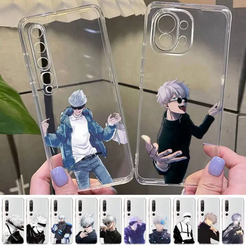 

FHNBLJ Satoru Gojo Phone Case for Samsung S20 ULTRA S30 for Redmi 8 for Xiaomi Note10 for Huawei Y6 Y5 cover