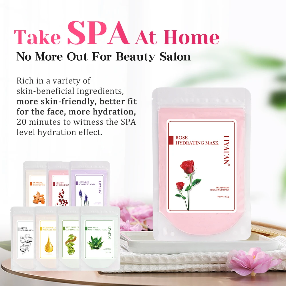 1 кг гидрожеле для осветления лица Уход за кожей Сделай Сам Розовый алоэ вера