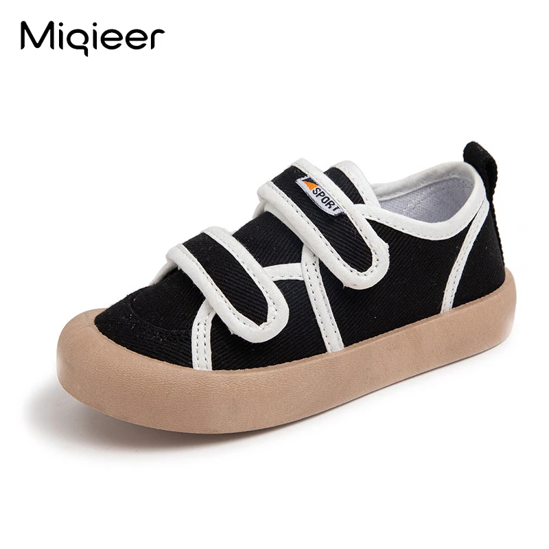 Холщовые кроссовки для мальчиков и девочек мягкая подошва Нескользящая дышащая