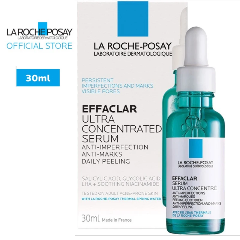 

La Roche Posay EFFACL AR Salicylic Acid Facial Serum Acne Treatment Serum Clear Acneblemish Reduce Post-Acne Marks Improve Pores