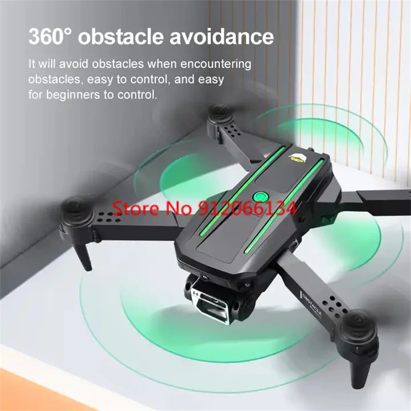 Складной дрон 4K с дистанционным управлением по Wi-Fi, FPV, 2.4G, 360° °   Дрон с функцией обхода препятствий, датчиком гравитации и фиксацией высоты, управляемый дистанционным управлением (art.: 3920dbb92e588) - 3920dbb92e588